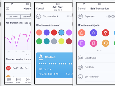 Walle Finance App Light [Available on Creative Market]