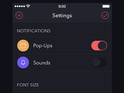 UI for Upcoming GEO Project [Settings] app geo ios7 ipad iphone location ui