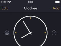 Clocks App [Main Screen] by Alexander Zaytsev on Dribbble