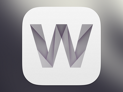 Icon "W" app icon ios7 ipad iphone w