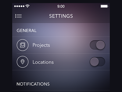Settings Screen [ewebdesign.com] app ewebdesign icon ios7 ipad iphone settings