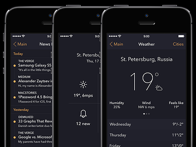 WRNC App [Weather, News and Main Screens]