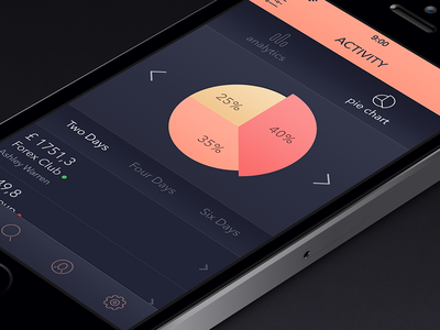 Activity Screen [Pie Chart] activity app chart icon ios ipad iphone pie