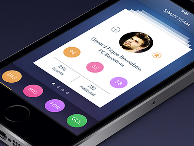 Secret Football App [Team Screen] app football icon ios ipad iphone