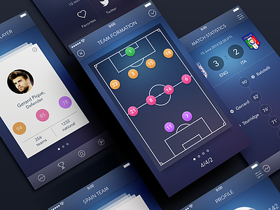 Secret Football App [All Screens]