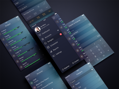 Finance iPhone App [Another Direction] app budgets finance ios7 ipad iphone secret ui