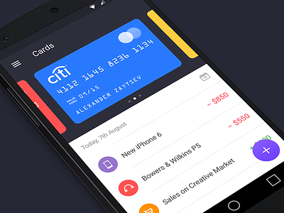 Walle Finance App [Android] android app creative finance market ui walle