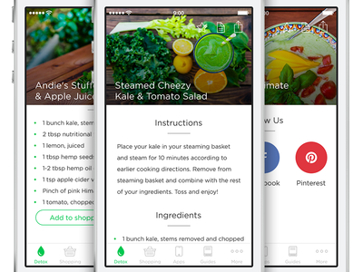 Recipe App app ios7 ipad iphone recipe ui