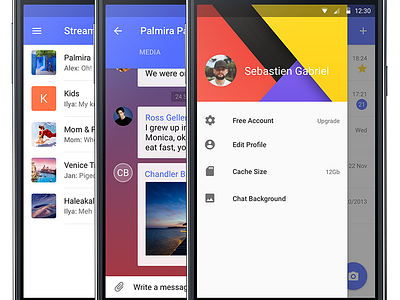 Secret Android App android app chat sidebar