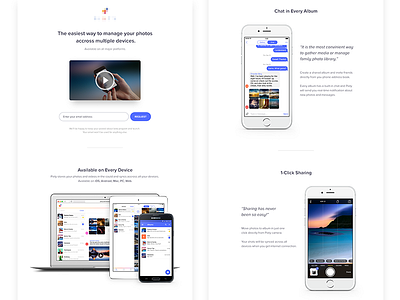 Super simple landing page landing page web white