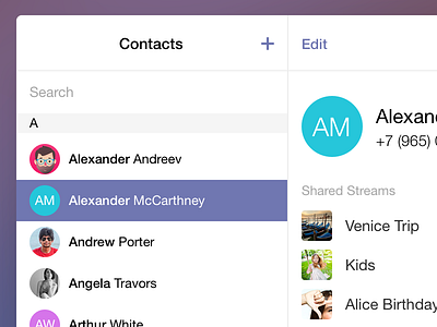 Web App [Contacts]