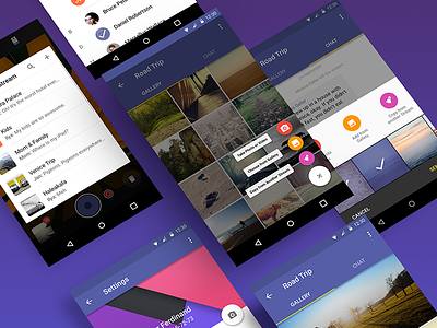 Secret Android App [4] action android app dark photo purple ui view
