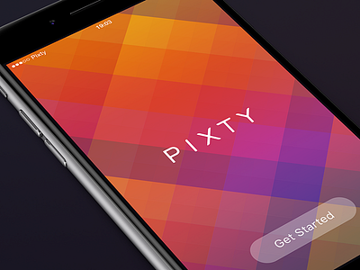 Pixty Splash app blur camera dark gallery ios ipad iphone streams ui