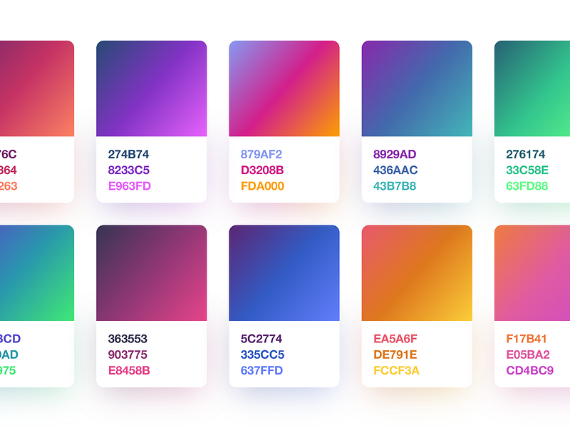 3-Step Gradients [Freebie] by Alexander Zaytsev on Dribbble