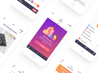 eCommerce App [Profile, Points System and Game Screens]