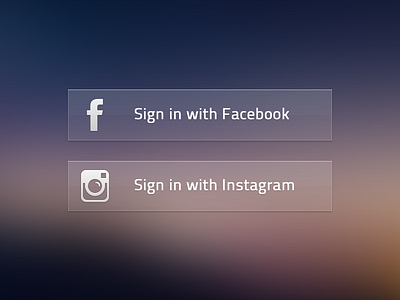 Glass Buttons background blur button facebook glass instagram
