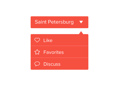 Small dropdown menu