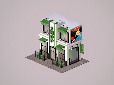 Isometric Shop Illustration