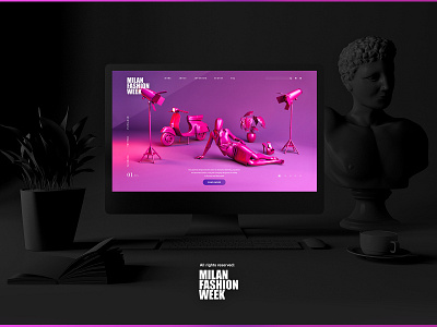 Milan Fashion Week Web Design