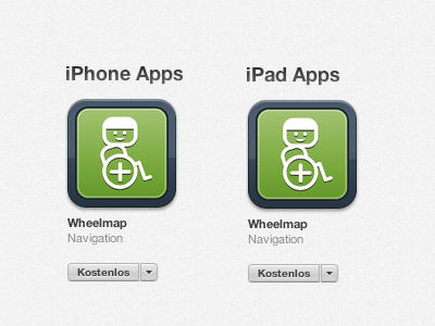 wheelmap iPhone App Icons app icon ipad iphone