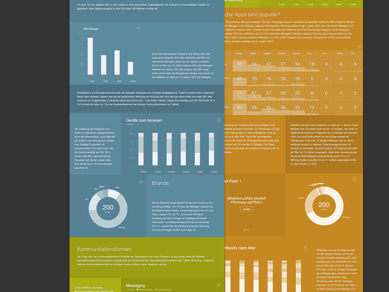 Infografic charts webapp infografic