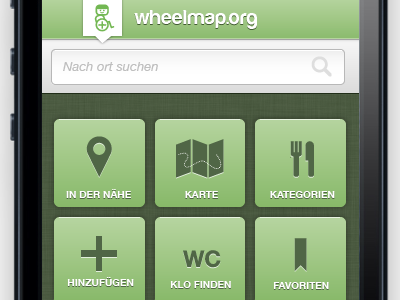 Wheelmap iPhone App Redesign app interfacedesign iphone maps ui