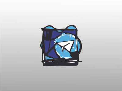 TELEGRAM ICON cubism design art icon icongraphy illustration illustration design iphone telegram