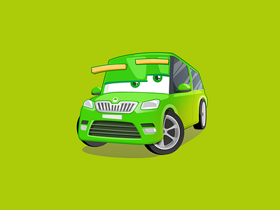 Car automobile car cartoon character game
