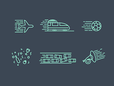 Icon set for sound effects