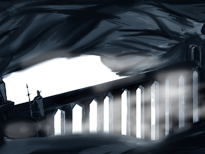 Cave Kingdom 2 digital art digital drawing drawing photoshop art sketch