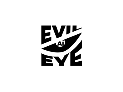 Evil Eye casuallogo funlogo handmade wordicon