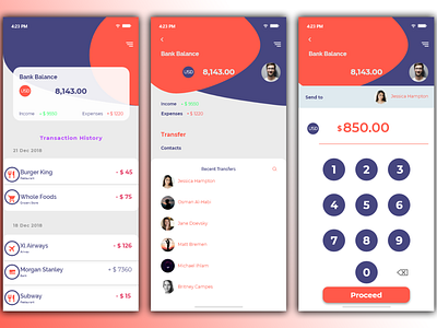 Bank adobe xd app app concept app design bank bank app bank balance concept daily challange daily ui design design concept flat icon minimal type typography ui ux vector