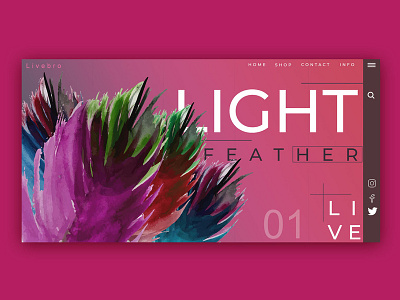 light Feather design ui ux web