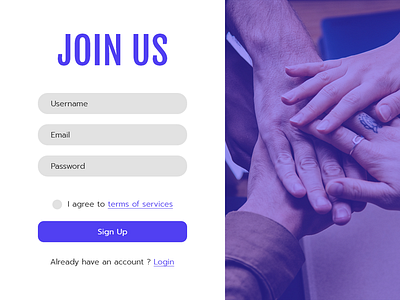 Daily UI Design Challenge #001 - Sign Up daily ui challenge dailyui dailyui 001 debut debut shot first shot hello dribbble sign up