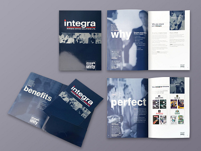 Integra brochure design folder design