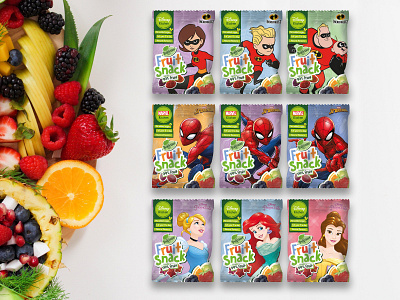 Fruit Snacks package design packaging design visual