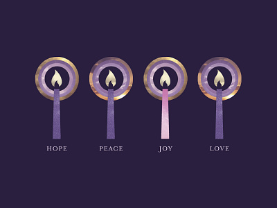 Advent Candles Illustration