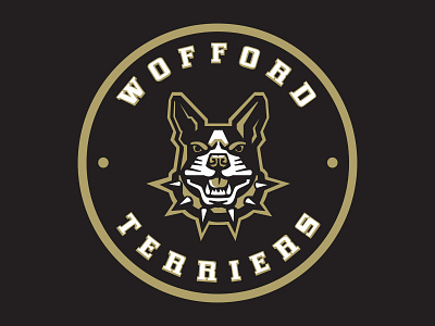 Wofford Terriers Alternative Logo Concept branding design flat illustration logo typography vector