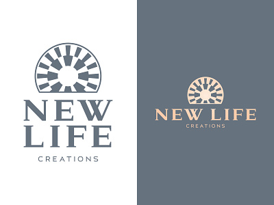 New Life Creations Logo branding design flat icon identity illustration logo minimal type typography vector