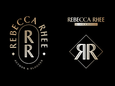 Rebecca Rhee Logo Concept branding custom font custom typography design flat icon identity illustration logo minimal type typography vector