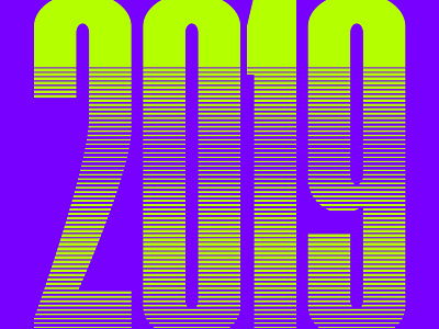 Happy 2019! art custom font design flat icon illustration illustrator minimal type typography vector