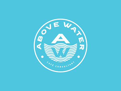 Above Water Logo Concept branding custom font custom typography design flat icon identity illustration illustrator logo minimal type typography vector