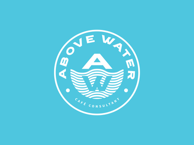 Above Water Logo Concept branding custom font custom typography design flat icon identity illustration illustrator logo minimal type typography vector