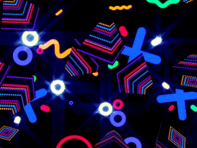 Funky forms abstract animation colors gif motion graphics speaker visuals vj