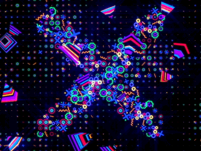 Funky forms abstract animation colors gif motion graphics visuals vj