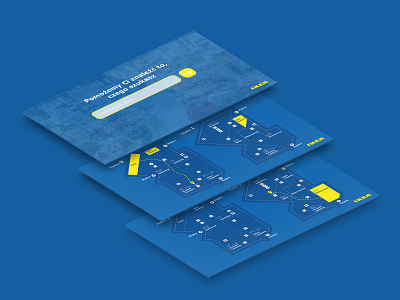 Wayfinding app design flat illustrator ui ux vector web