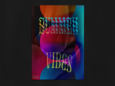 Poster colors concept design gradient noise poster shading typography