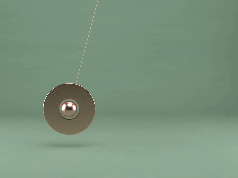 3D pendulum animation by Krzysztof Glistak on Dribbble