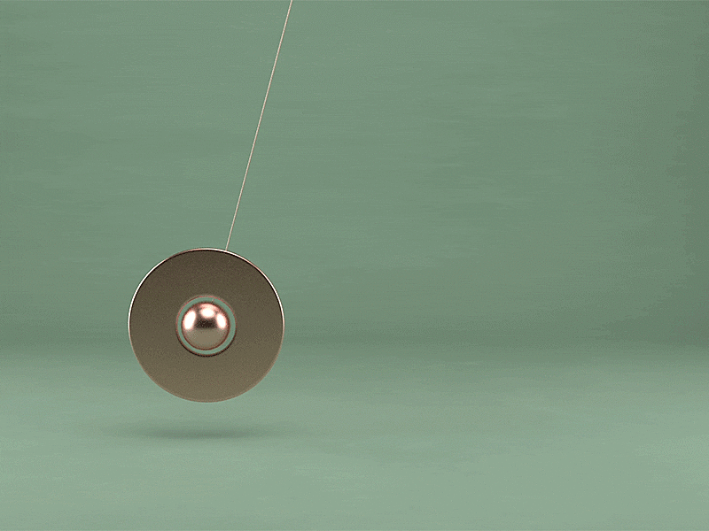 3D pendulum animation 3d animated animated gif animation c4d cinema4d design gif loop looped render