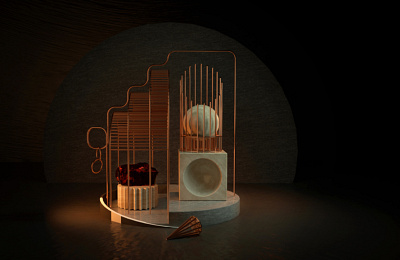 3D scene 3d 3d artist c4d cinema4d design render scene studio